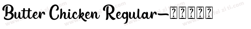 Butter Chicken Regular字体转换